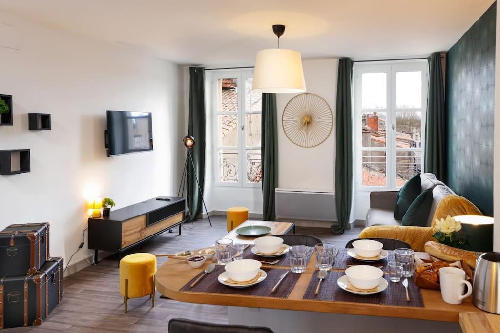 N3 Des Etudes Duplex Hypercentre Wifi Conciergeriedamecarcas Carcassonne Exterior foto